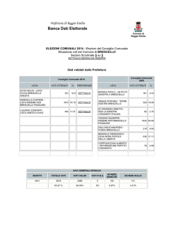 Banca Dati Elettorale - Comune di Brescello