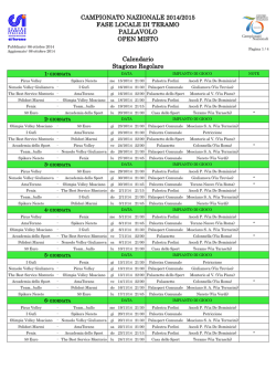 Calendario - CSI Comitato di Teramo