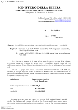 Circolare (file  289 Kb) - Ministero della Difesa