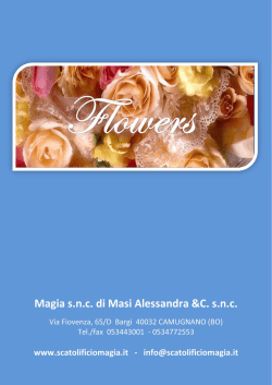 catalogo scatole artigianali Flowers 2014