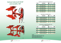 Aratri per trattori da 40-90 HP serie reversibili a 180°