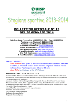 Bollettino 13 del 30 gen ()