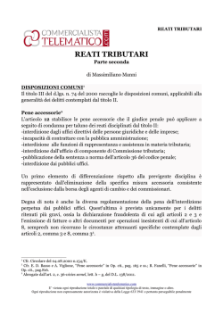 I reati tributari - seconda parte