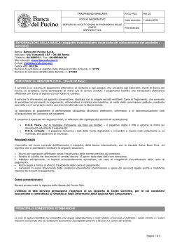 Pos Esercenti - Banca del Fucino