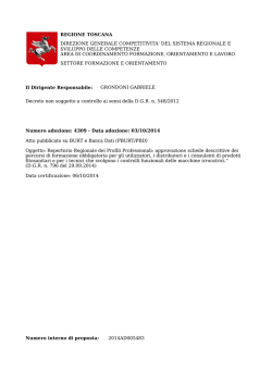 Decreto Dirigenziale n. 4309-2014