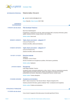 Scarica il mio CV