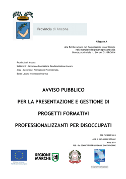 Avviso pubblico inclusione sociale