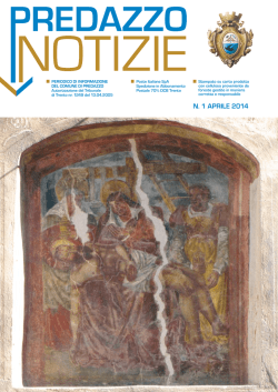 n. 1 aPRiLe 2014 - Comune di Predazzo