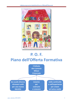 P.O.F. 2014-2015 - ICS Don Milani Vimercate