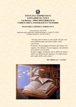 POF-2013-2014 - "Leonardo da Vinci" &ndash; Misterbianco