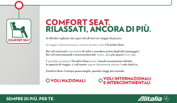 COMFORT SEAT. RILASSATI, ANCORA DI PIÙ.