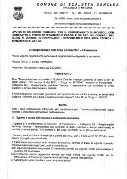 COMUNE DI SCALETTA ZANCLEA