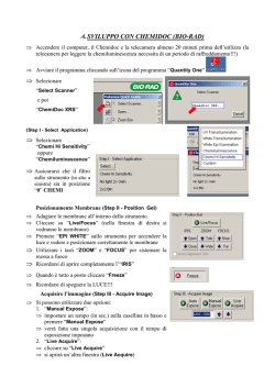 A. SVILUPPO CON CHEMIDOC (BIO-RAD)
