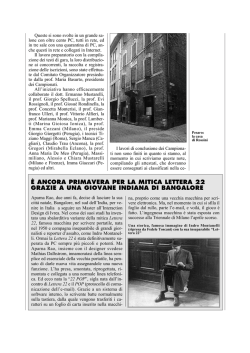 &egrave; ancora primavera per la mitica lettera 22 grazie a una giovane