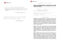 SERVIZIO PROPONENTE: Amministrazione del