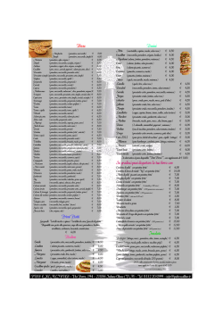 Listino nuovo 4 - Pub Excalibur