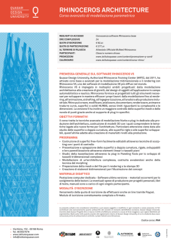 RHINOCEROS ARCHITECTURE