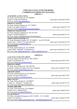 calendario misto eccellenza