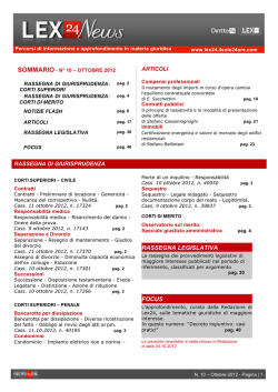 Ottobre 2012 - Consiglio di Stato