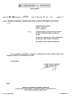 Malattia di Aujeszky - Azienda Ulss 4 Alto Vicentino