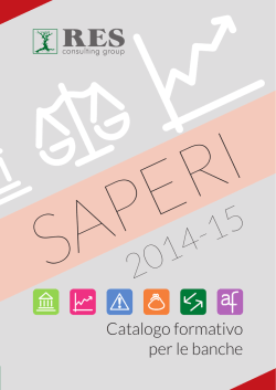 Catalogo formativo per le banche