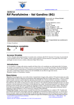 Rif Parafulmine &ndash; Val Gandino (BG) - CAI BOLLATE