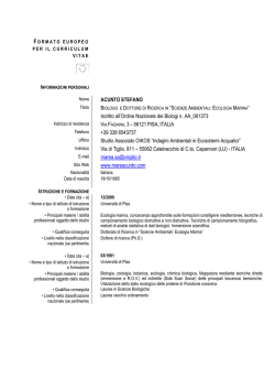 Scarica il CV completo in formato pdf
