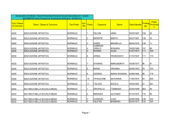 1^ Fascia Secondaria I grado - S.Di Giacomo
