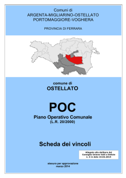Scheda dei vincoli - Unione delle Valli e Delizie