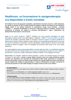 Healthcare - AIR LIQUIDE Sanita