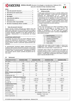 Serie F: KD240 - KYOCERA SOLAR