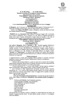 N. 51.708 di Rep. N. 14.766 di Racc. Verbale di
