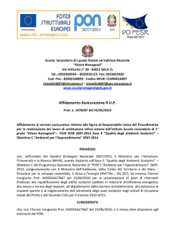 Affidamento assicurazione RUP