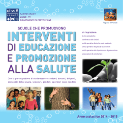Catalogo Interventi salute 2014-2015