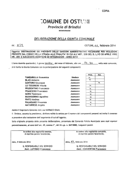 1 8 FEB. 2014 - Comune di Ostuni