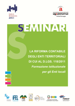 Programma e scheda di iscrizione Ferrara - ANCI Emilia