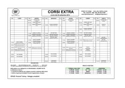 ORARI CORSI EXSTRA