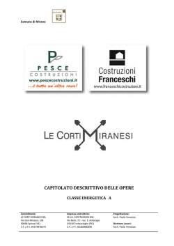 capitolato descrittivo delle opere