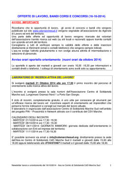 offerte 17. 10.2014 - Informagiovani Recanati