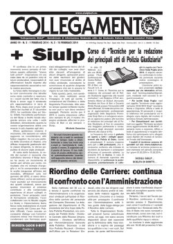 Collegamento N. 3-4.indd - SIULP provinciale Bari