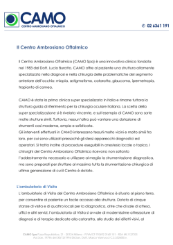 Il Centro Ambrosiano Oftalmico
