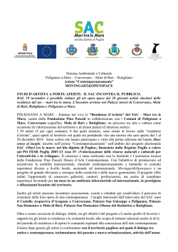 comunicato stampa - Palazzo Pino Pascali