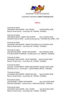 scarica il CALENDARIO UNDER 17 ELITE
