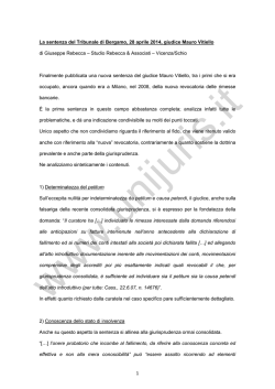 Nota dott. Giuseppe Rebecca