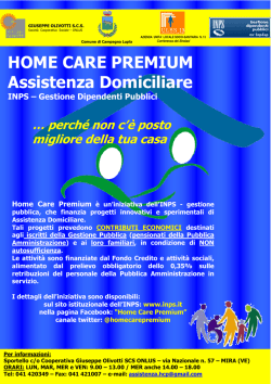 HOME CARE PREMIUM Assistenza Domiciliare