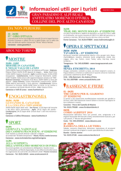 Informazioni utili per i turisti
