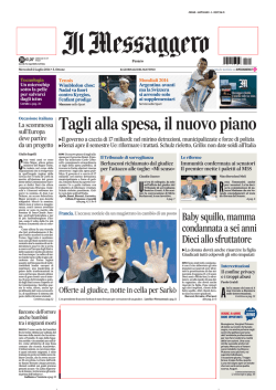 Tagli alla spesa, il nuovo piano