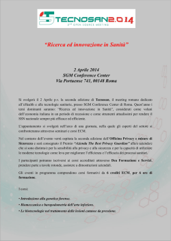 BROCHURE Tecnosan 2014 Second Open Sourc[...]