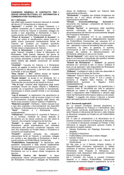 Condizioni Generali di contratto per i servizi