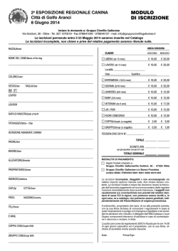 scarica il modulo per la regionale
